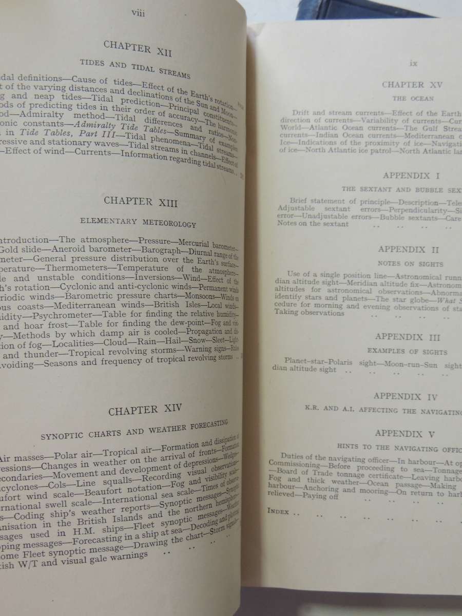 Admiralty Navigation Manual 2 vols (Reprints Vol 1, 1943 Vol 2, 1941)