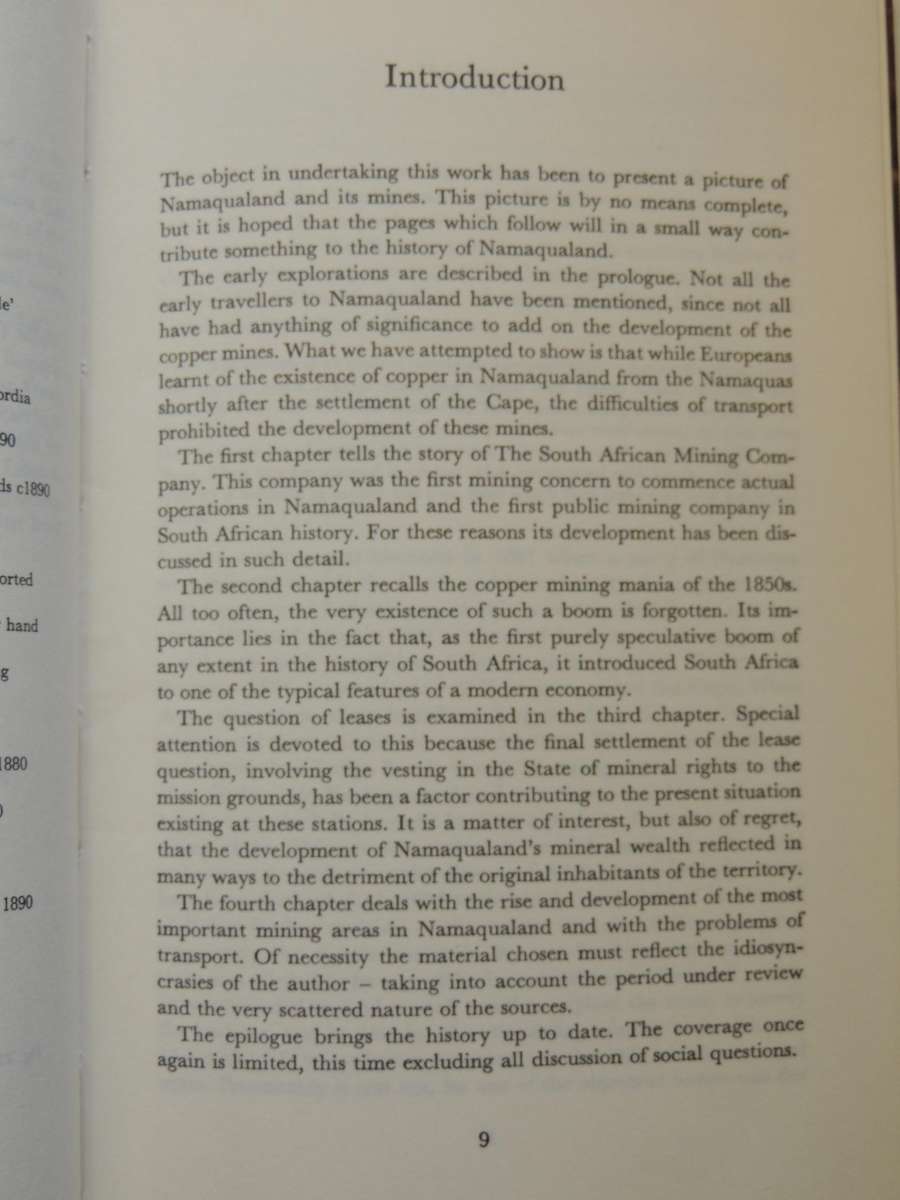 A History Of Copper Mining In Namaqualand - John M. Smalberger