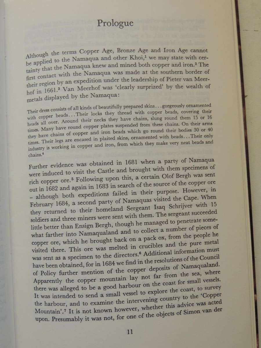 A History Of Copper Mining In Namaqualand - John M. Smalberger