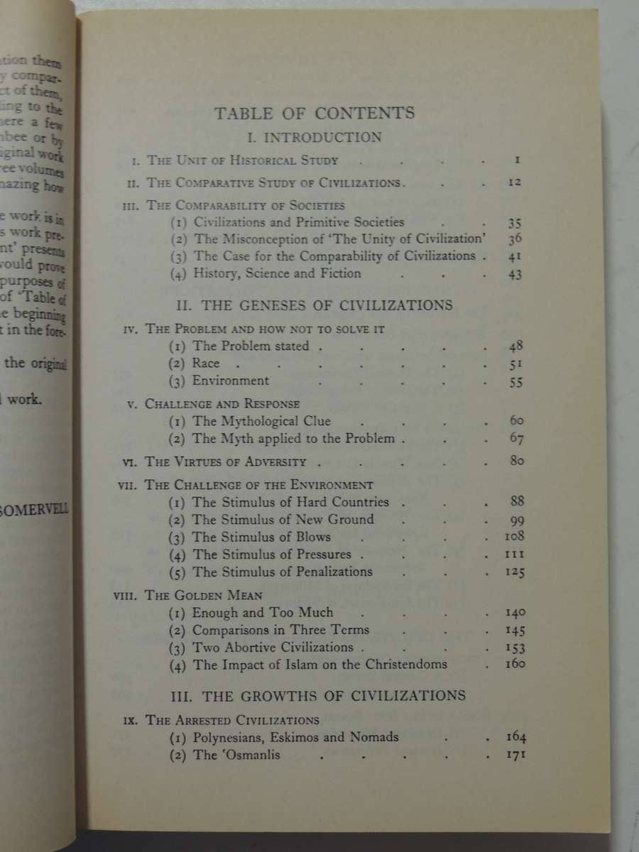 A Study Of History: Abridgement Of Volumes I-VI (By D.C. Somervell) - Arnold J. Toynbee