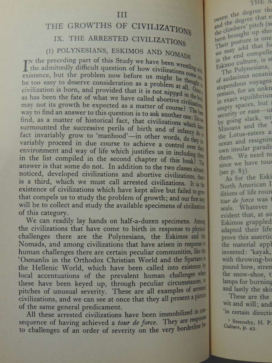 A Study Of History: Abridgement Of Volumes I-VI (By D.C. Somervell) - Arnold J. Toynbee
