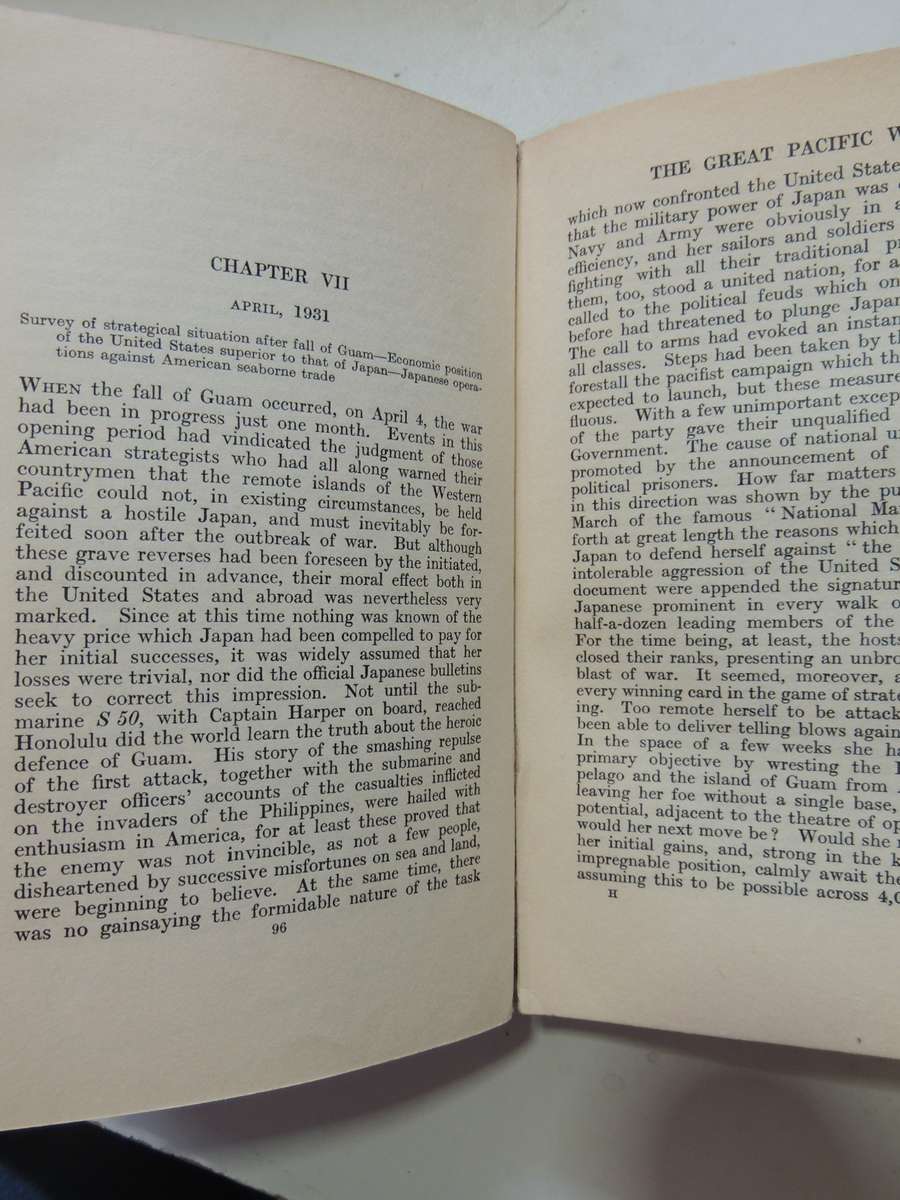 The Great Pacific War 1931-1933 (1st Edition 1925)  Hector C. Bywater
