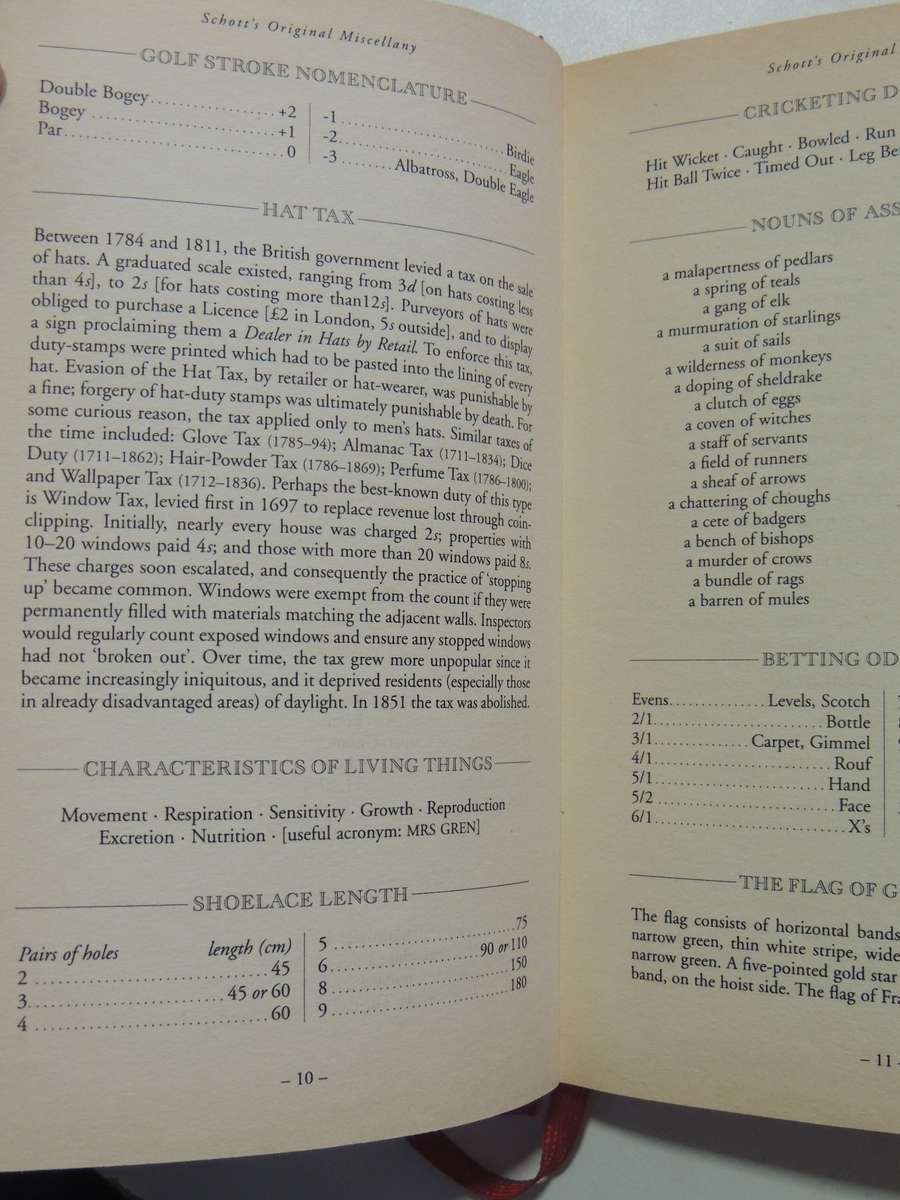 Schott's Original Miscellany- Ben Schott