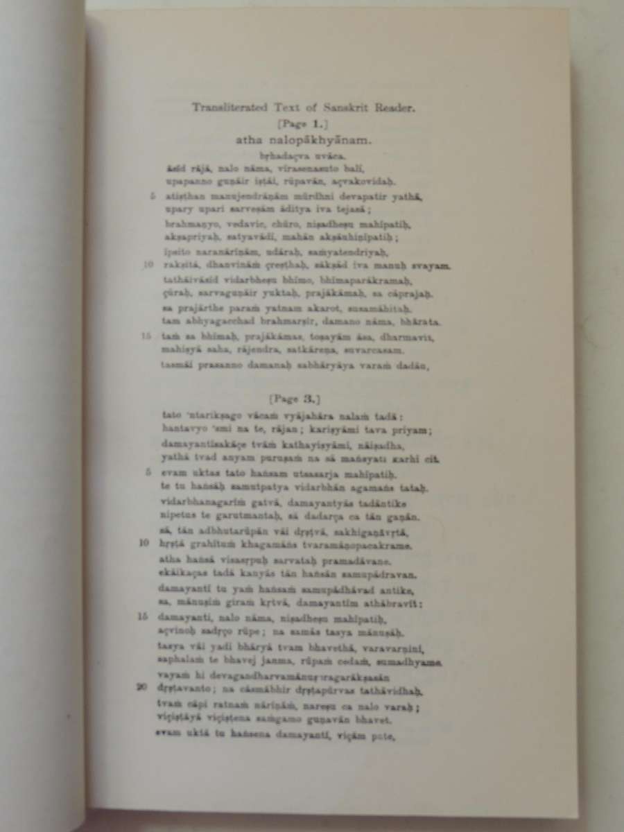 A Sanskrit Reader: Text And Vocabulary And Notes- Charles Rockwell Lanman