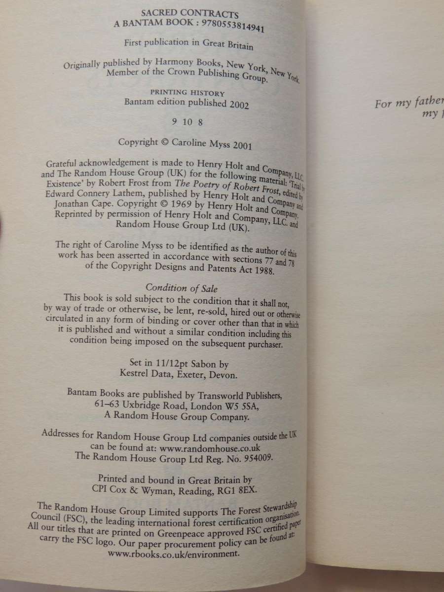 Sacred Contracts: Awakening Your Divine Potential - Caroline Myss, Ph.D.