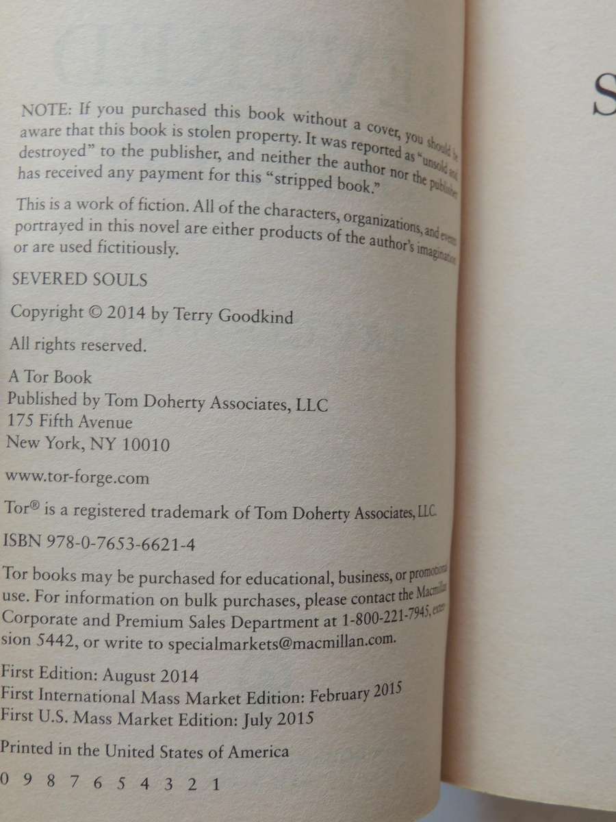 Severed Souls - Terry Goodkind