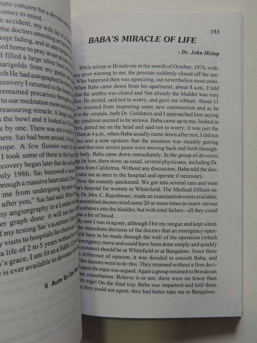 Baba Is God In Human Form: Unique Experiences Of Divinity Of Bhagavan Sri Sathya Sai Baba Prem Luthr