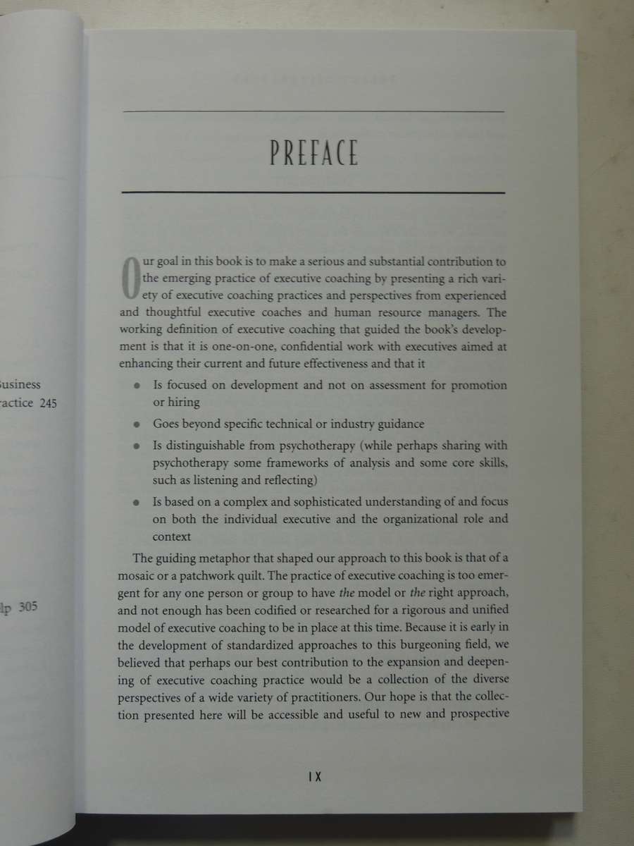 Executive Coaching : Practices & Perspective - Catherine Fitzgerald & Jennifer Garvey Berger