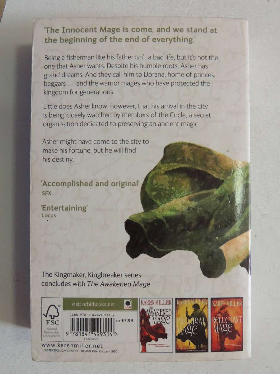 Kingmaker, Kingbreaker Book 1: The Innocent Mage - Karen Miller