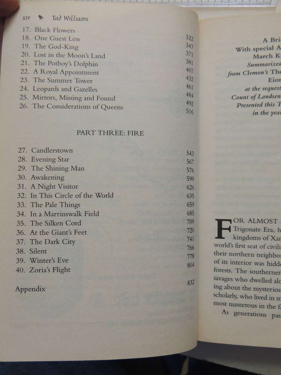 The War Of The Flowers Book 1: Shadowmarch- Tad Williams