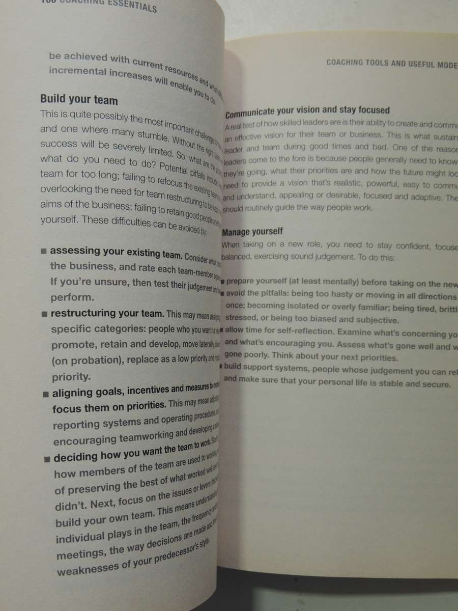 Coaching Essentials: Practical, Proven Techniques For World-Class Executive Coaching Patricia Bosson