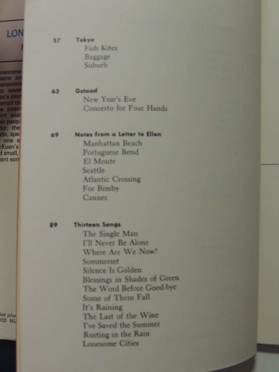 Lonesome Cities - Rod McKuen