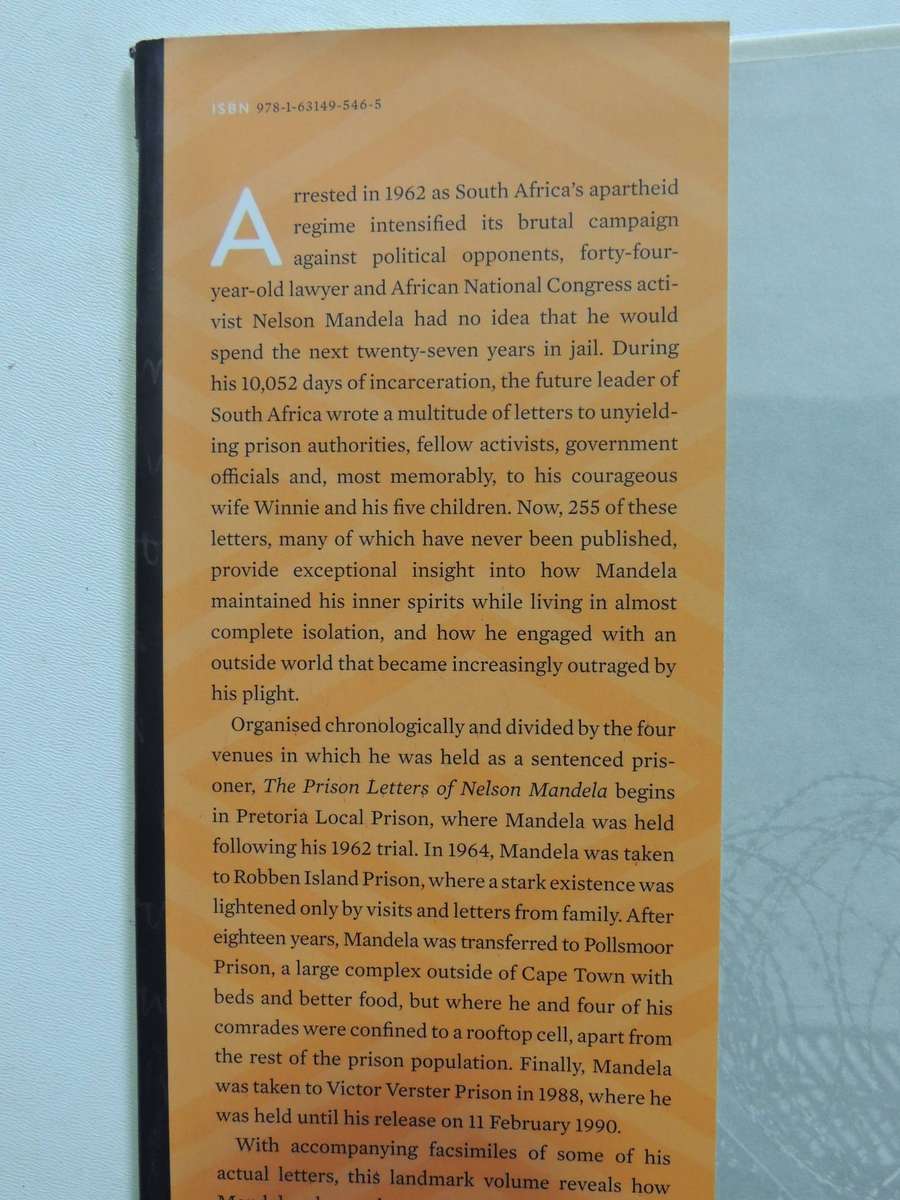 The Prison Letters Of Nelson Mandela- ed Sahm Venter