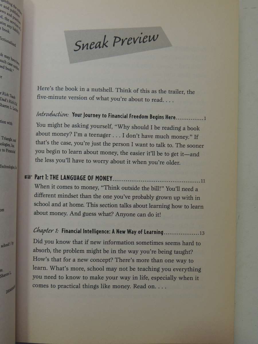 Rich Dad Poor Dad For Teens: The Secrets About Money,That You Don't Learn In SchoolRobert  Kiyosaki