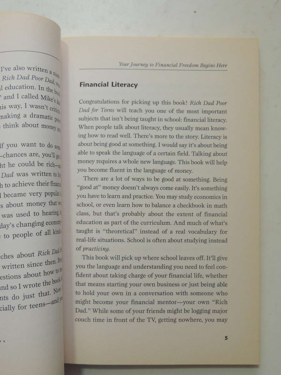 Rich Dad Poor Dad For Teens: The Secrets About Money,That You Don't Learn In SchoolRobert  Kiyosaki