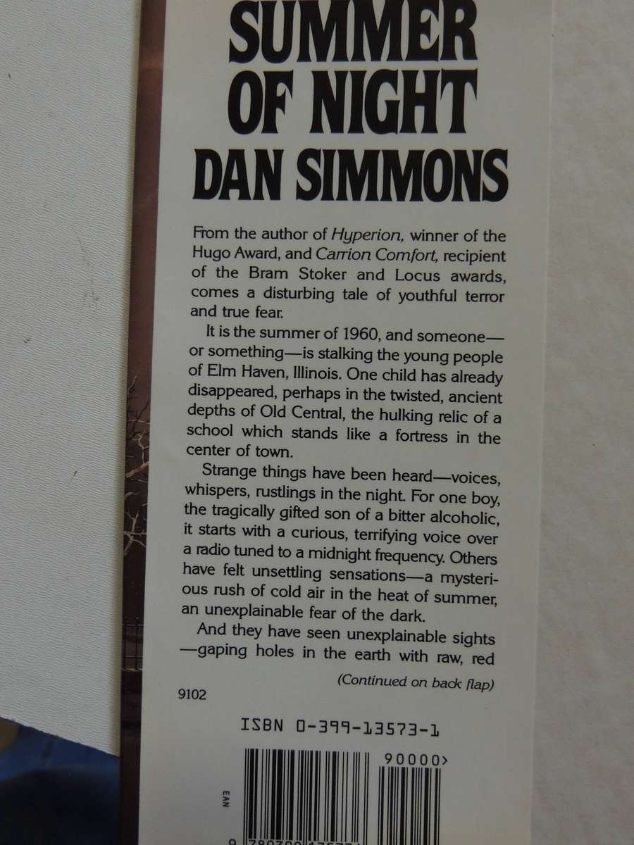 Summer Of Night (1st Edition 4th Impression 1991) - Dan Simmons