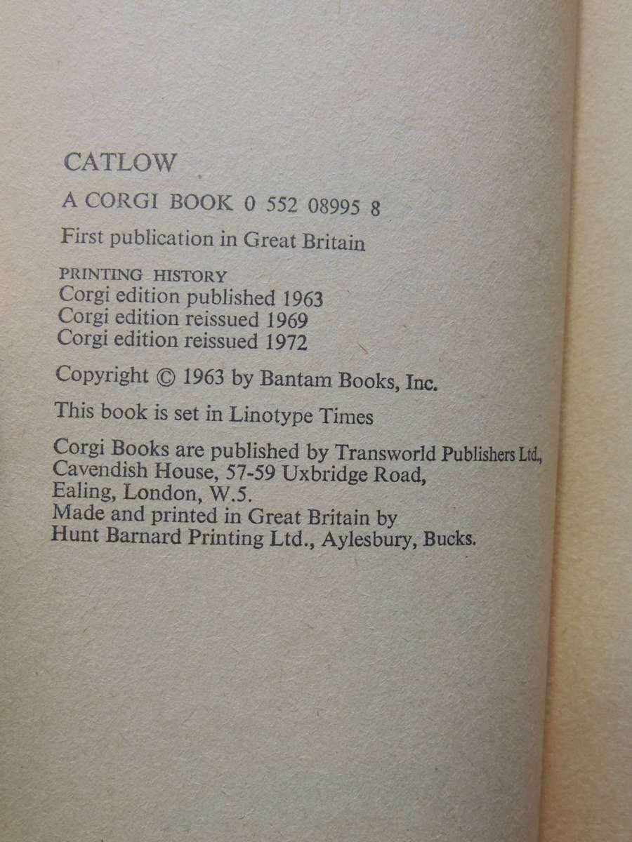 Catlow- Louis L'Amour