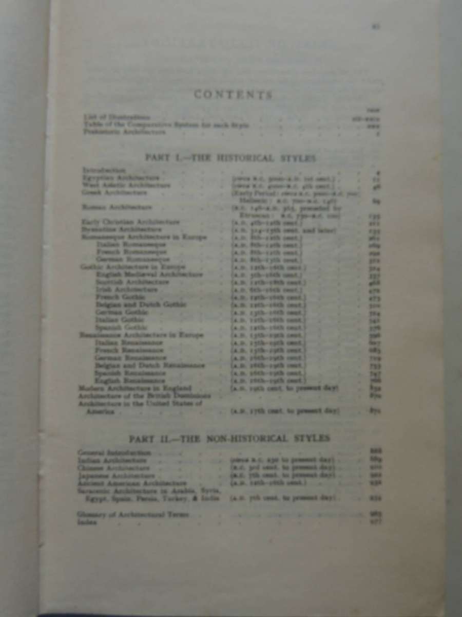 A History of Architecture, on the Comparitive MethodSir Banistaer Fletcher   14th Edition, Revised,