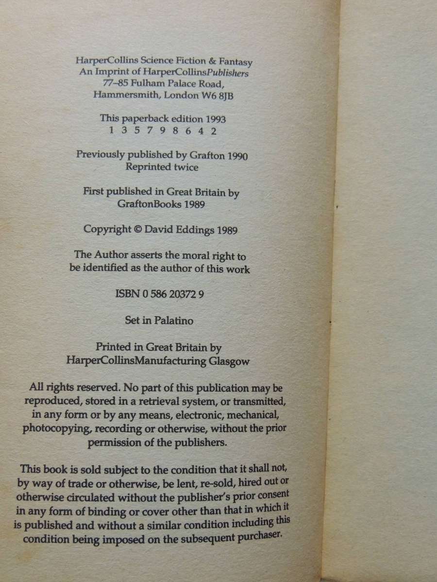 The Elenium 3 Vol Set, Diamond Throne, Ruby Knight, Sapphire Rose- David Eddings