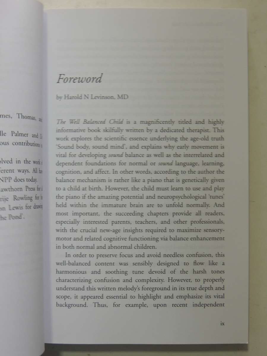 The Well Balanced Child: Movement And Early Learning - Sally Goddard Blythe