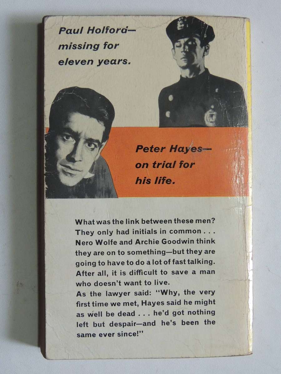 Might As Well Be Dead (1st UK P/B Edition 1963) - Rex Stout