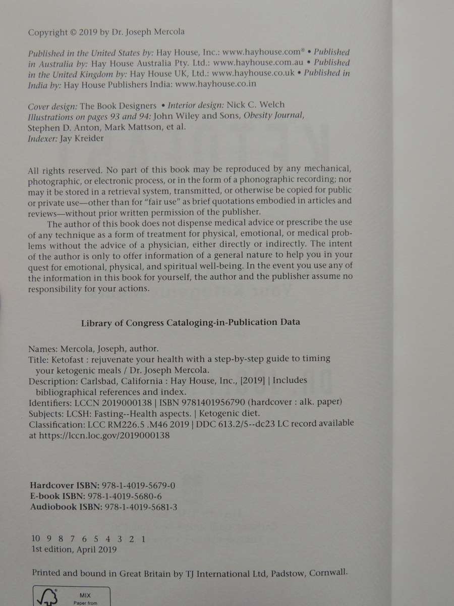 Ketofast, Rejuvenate Your Health with a Step ... Guide to Timing your Ketogenic - Dr Joseph Mercola