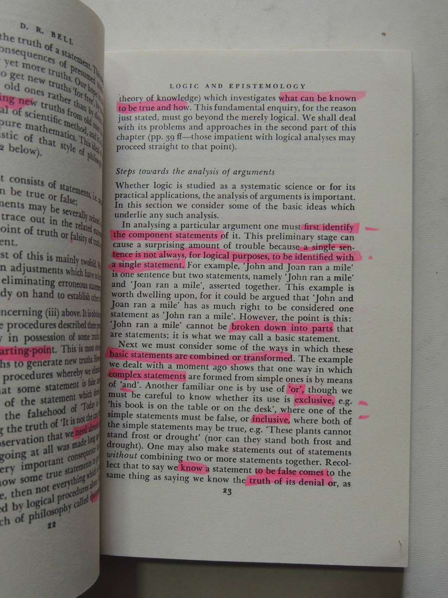 Philosophy: An Outline For The Intending Student - ed R.J. Hirst