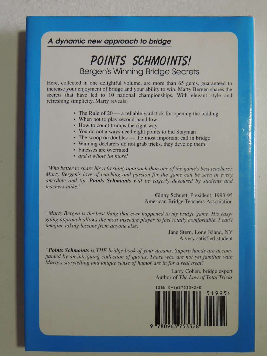 Points Schmoints! Bergen's Winning Bridge Secrets - Marty Bergen