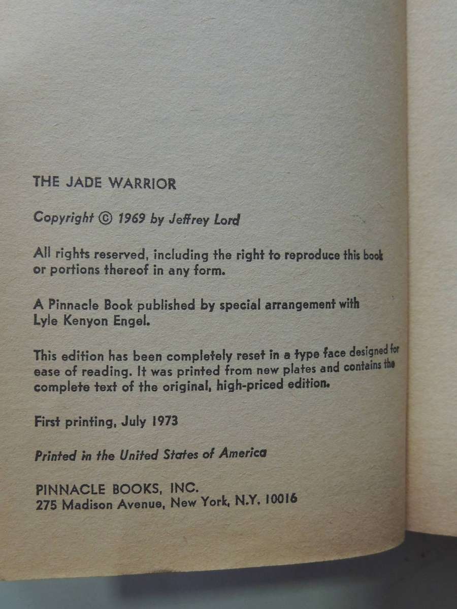 The Richard Blade Series No. 2: The Jade Warrior - Jeffrey Lord