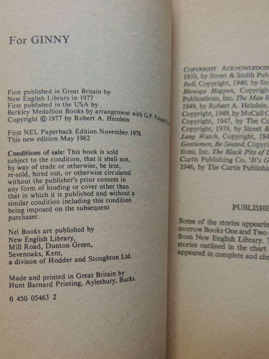 The Past Through Tomorrow Vols 1 & 2 -  Robert A. Heinlein