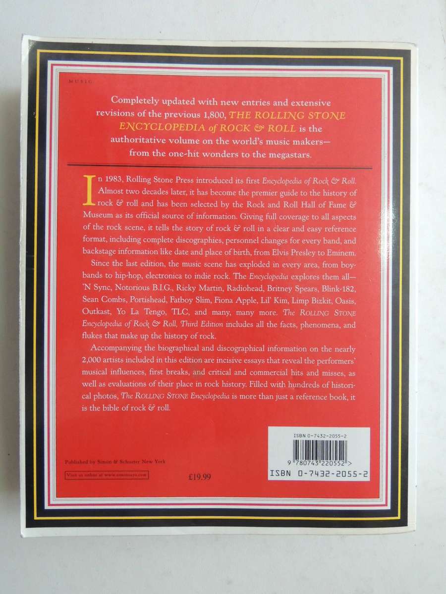 The Rolling Stone Encyclopedia of Rock & Roll      3rd Edition Revised and Updted for the 21st Centu