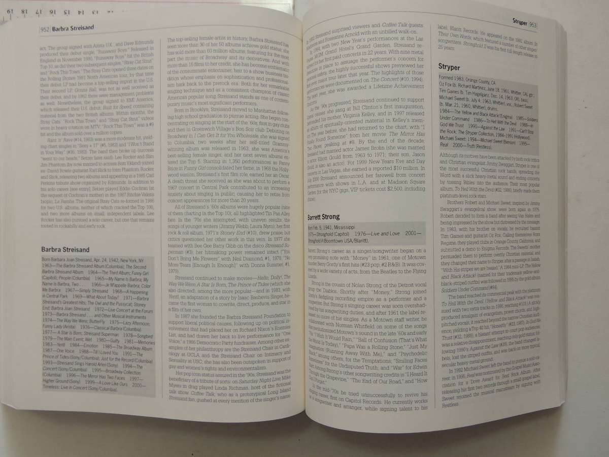 The Rolling Stone Encyclopedia of Rock & Roll      3rd Edition Revised and Updted for the 21st Centu