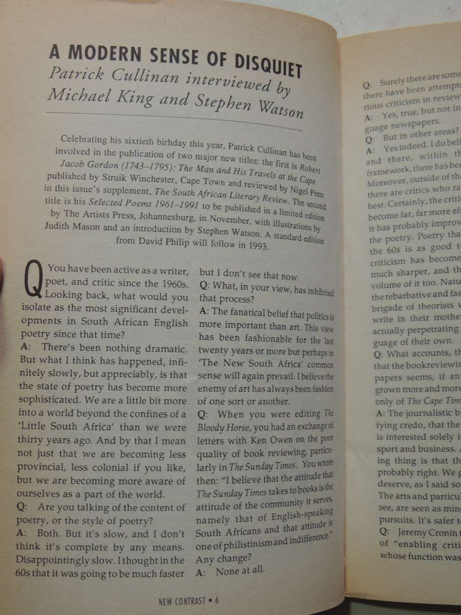 New Contrast 80 South African Literary Journal