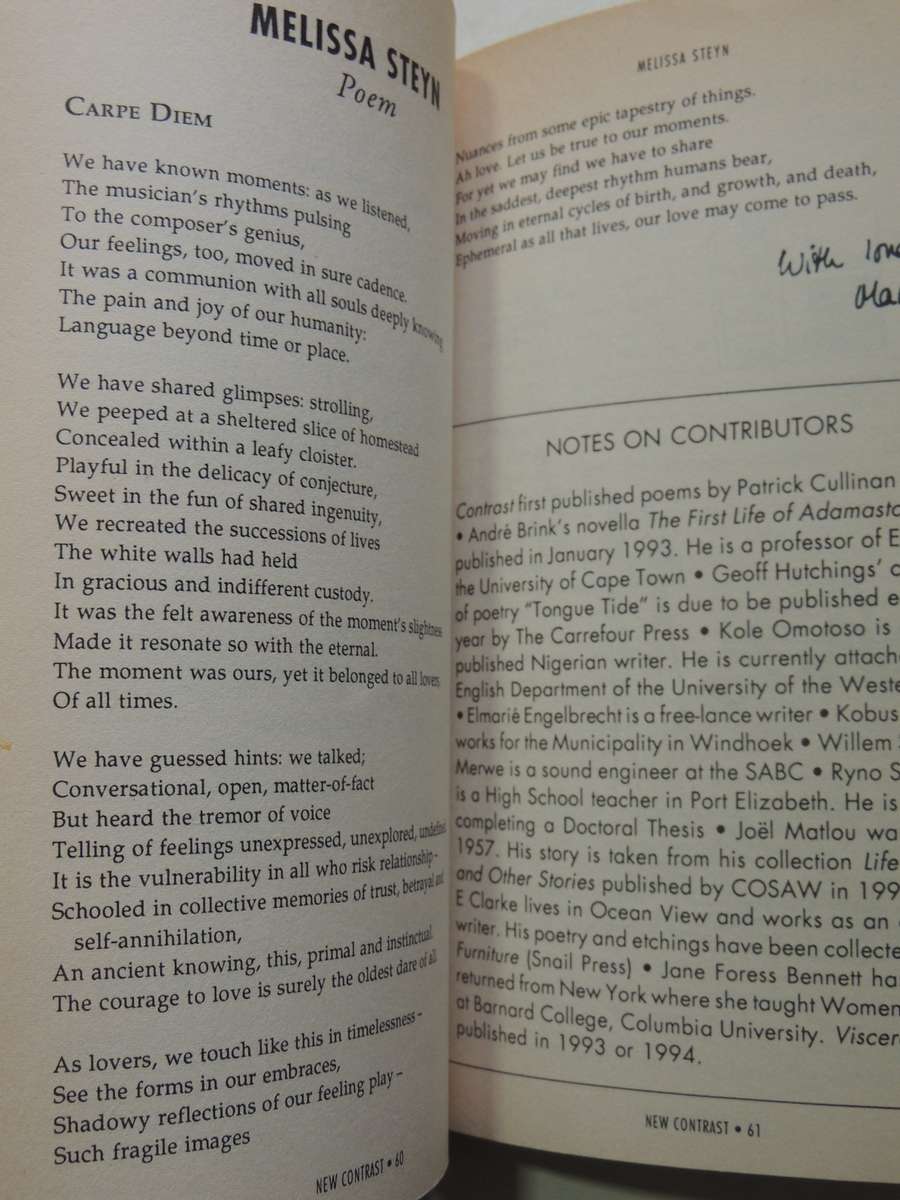 New Contrast 80 South African Literary Journal