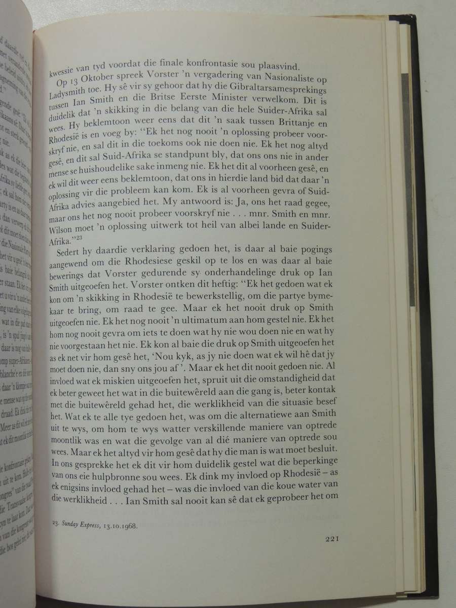 Vorster - Die Mens- John D'Oliveira   AFRIKAANS