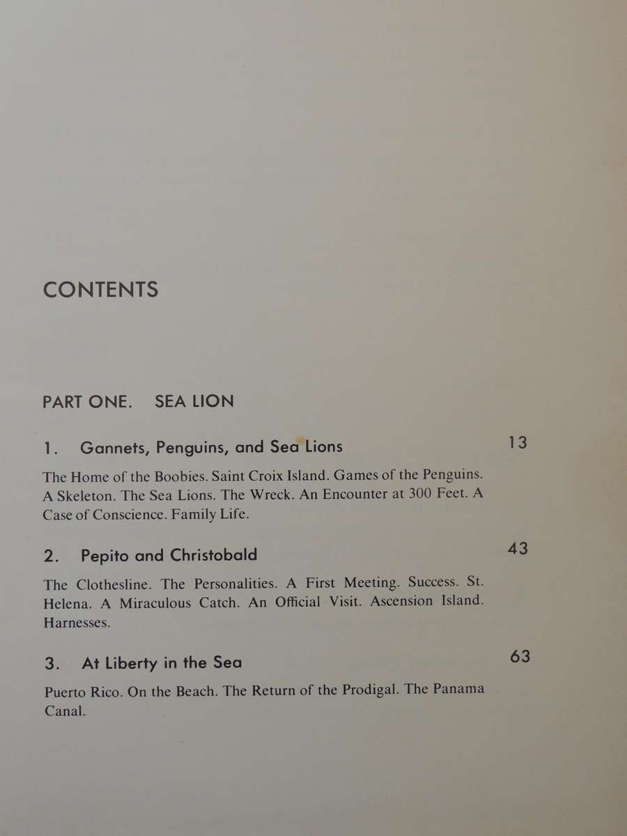 Sea Lion, Elephant Seal, Walrus - Jacques-Yves Cousteau & Philippe Diole