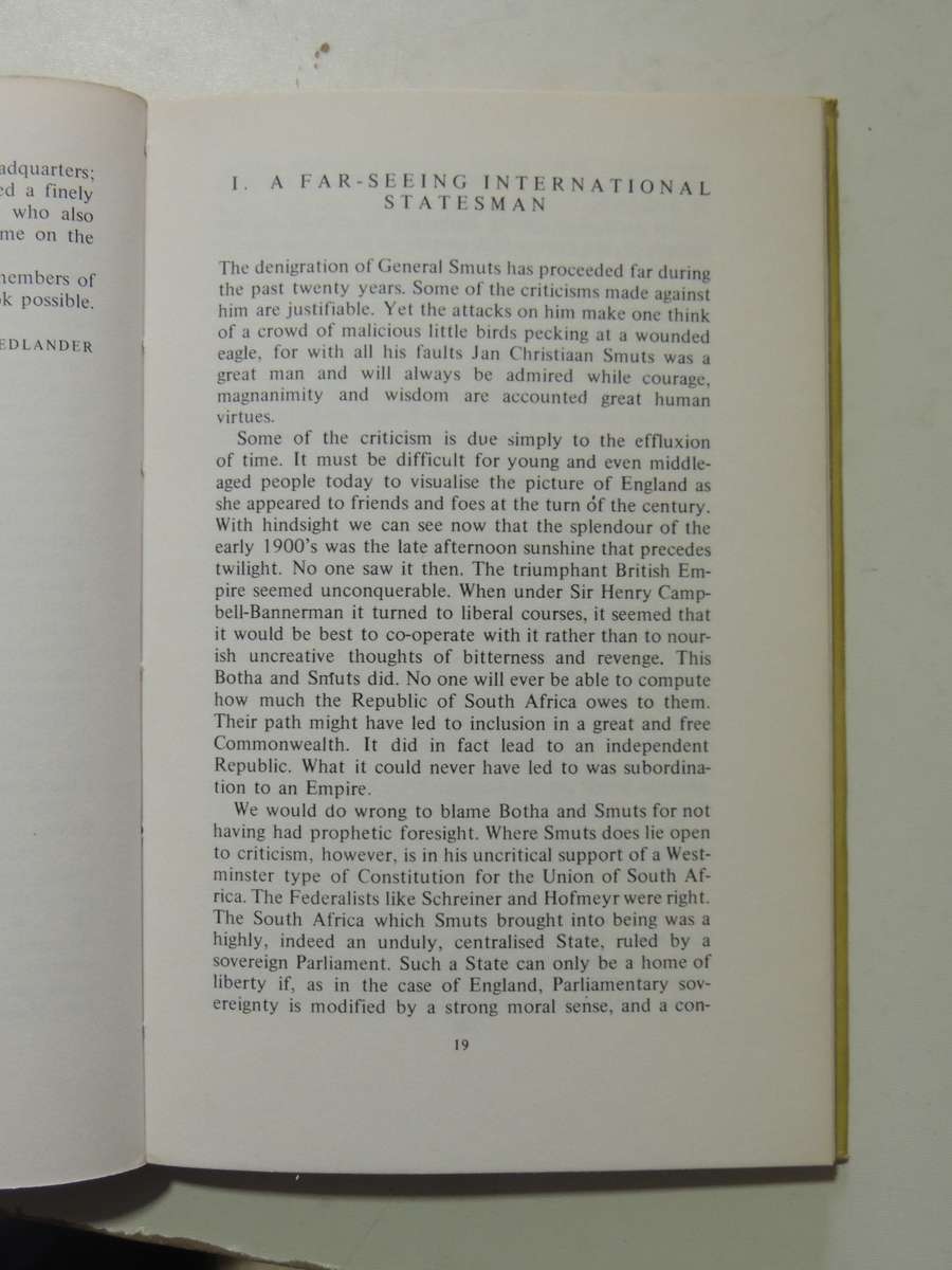 Jan Smuts Remembered: A Centennial Tribute - ed Zelda Friendlander