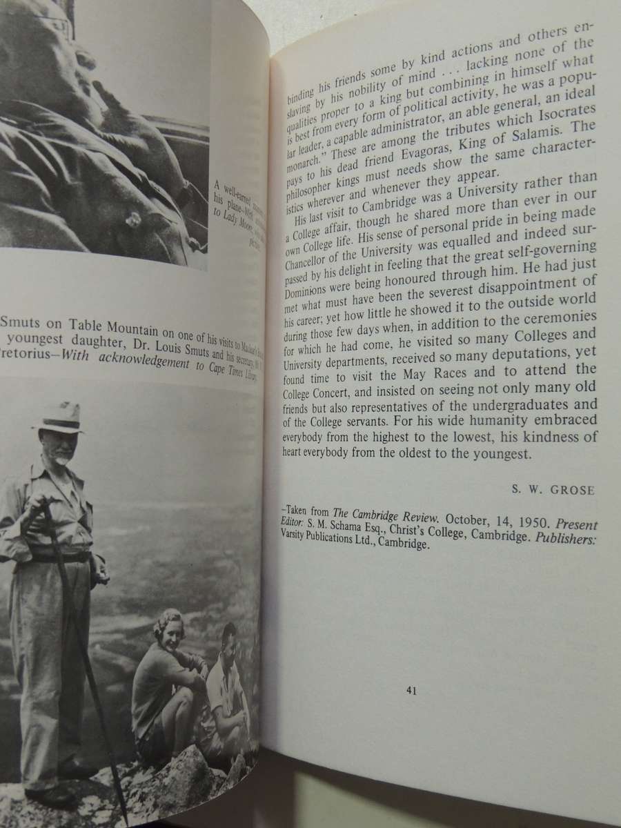 Jan Smuts Remembered: A Centennial Tribute - ed Zelda Friendlander