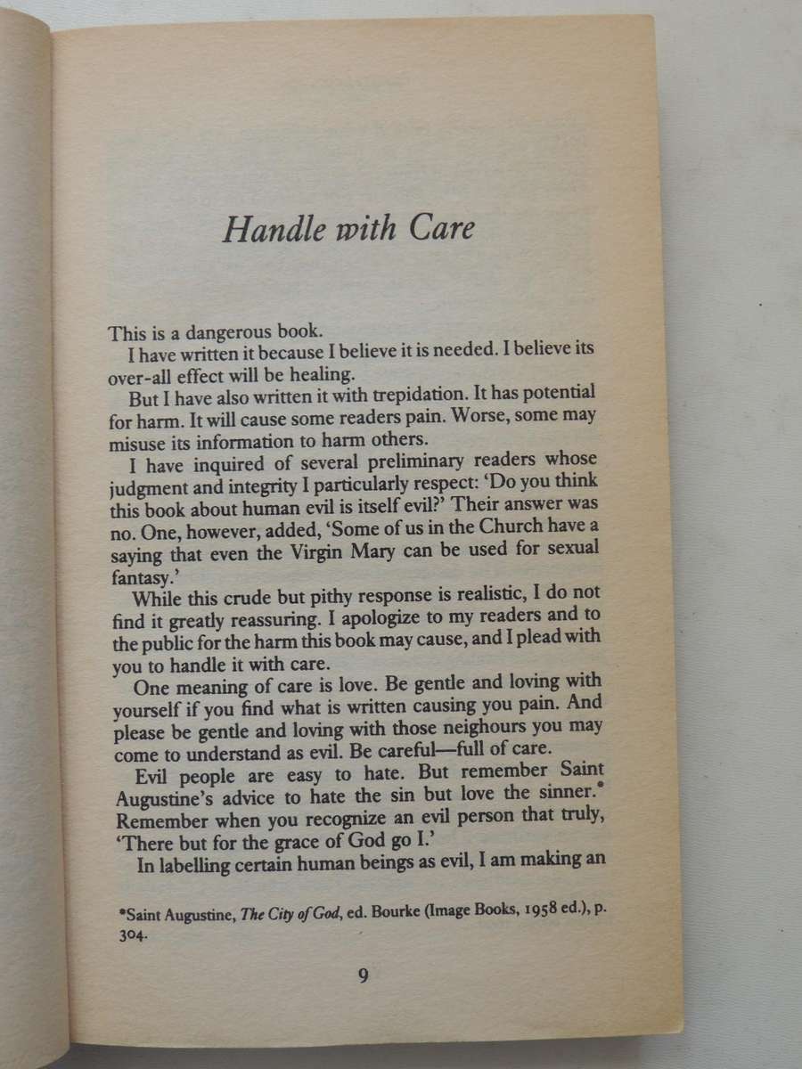 People Of The Lie: The Hope For Healing Human EvilM. Scott Peck