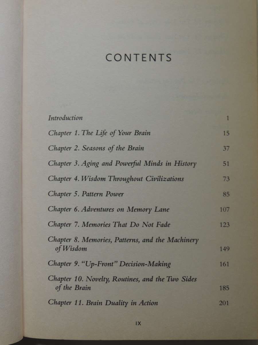 The Wisdom Paradox: How Your Mind Can Grow Stronger As Your Brain Grows Older - Elkhonon Goldberg