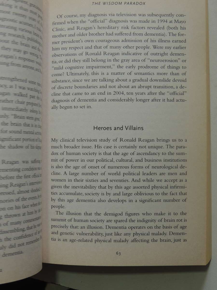 The Wisdom Paradox: How Your Mind Can Grow Stronger As Your Brain Grows Older - Elkhonon Goldberg