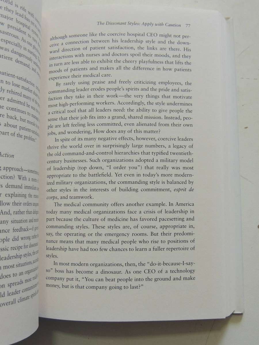 Primal Leadership: Realizing The Power Of Emotional Intelligence Daniel Goleman, Richard Boyatzis &
