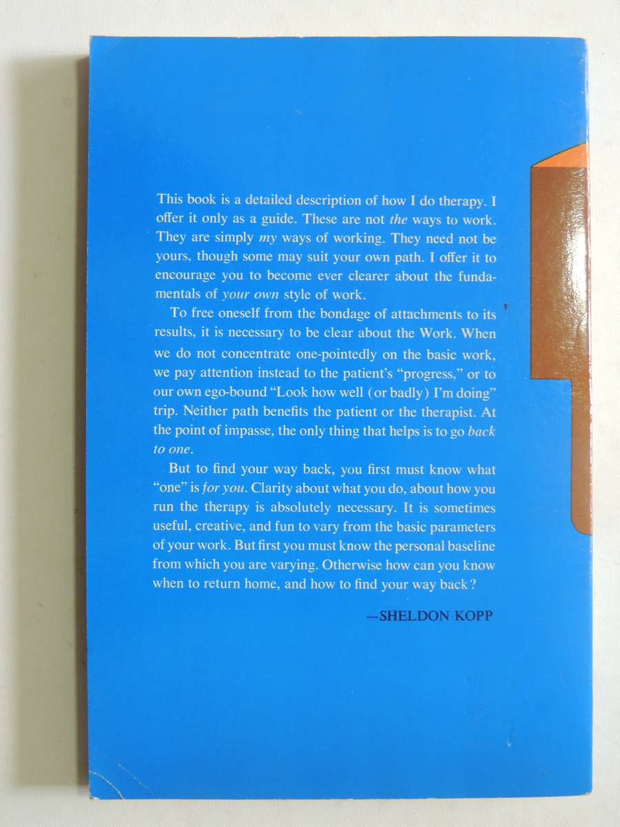 Back To One: A Practical Guide To Psychotherapists - Sheldon Kopp