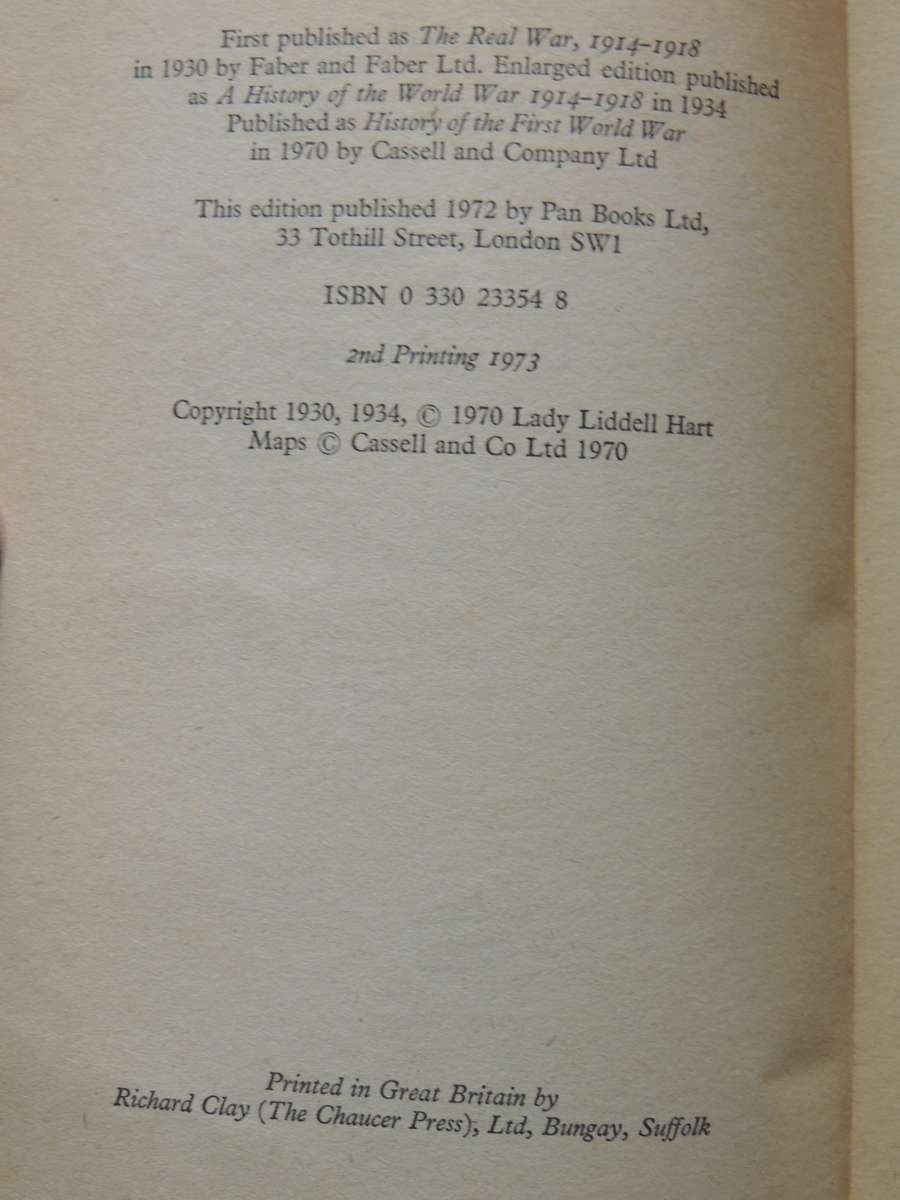 History Of The First World War - B.H. Liddel Hart