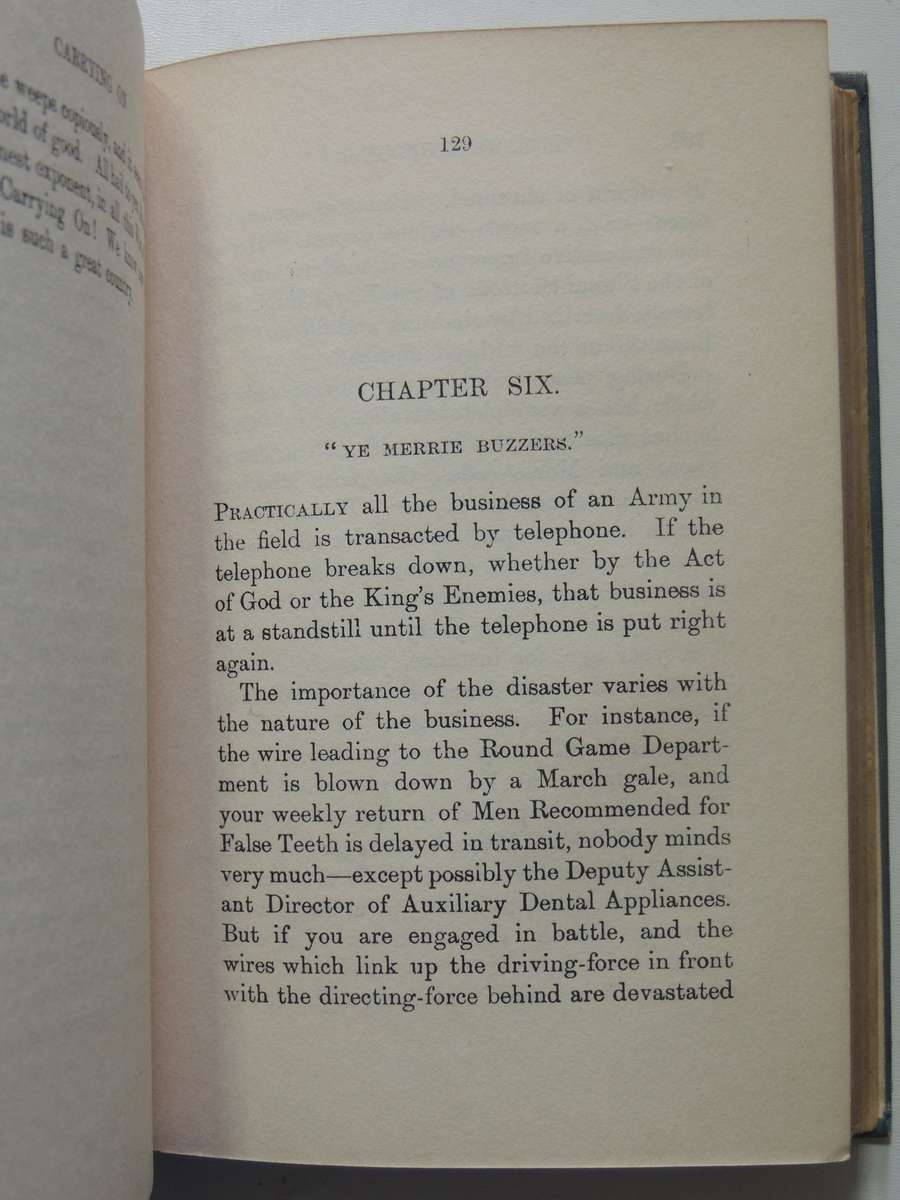 Carrying On - After The First Hundred Thousand - Ian Hay    1917 1st Edition