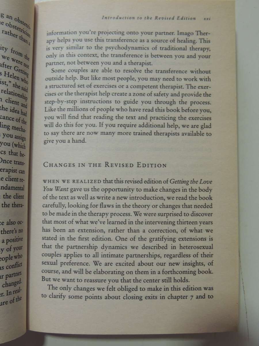 Getting The Love You Want, A Guide For Couples - Harville Hendrix