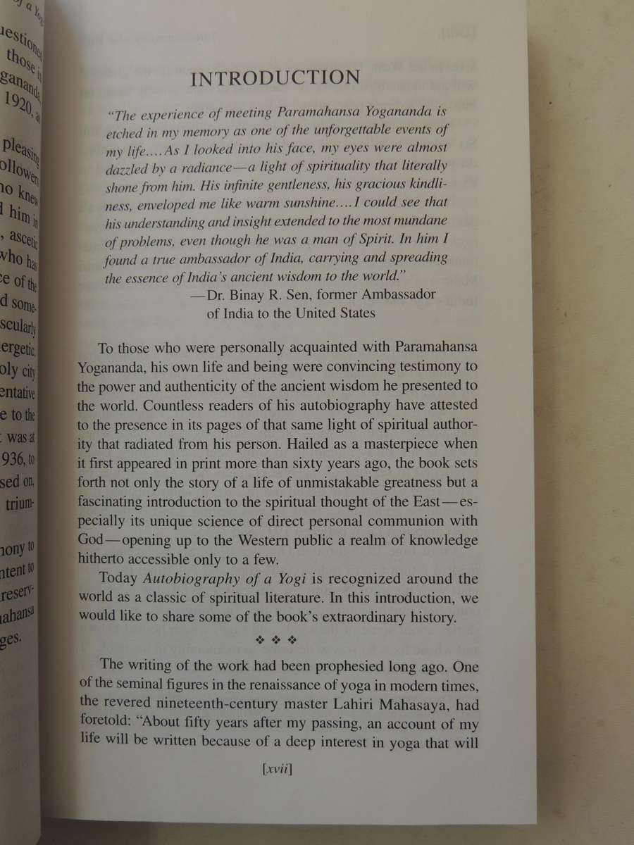 Autobiography Of A Yogi - Paramahansa Yogananda