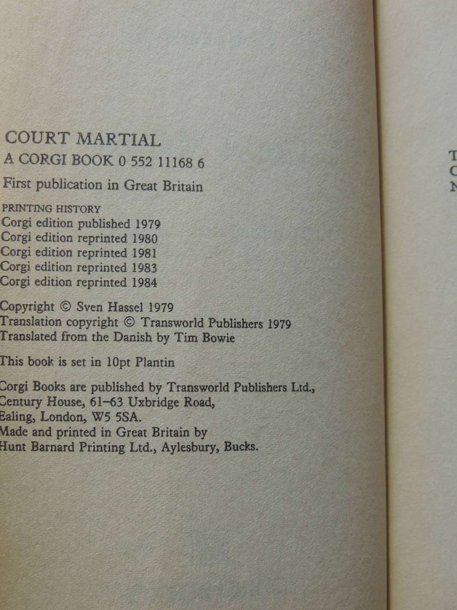 Court Martial-  Sven Hassel