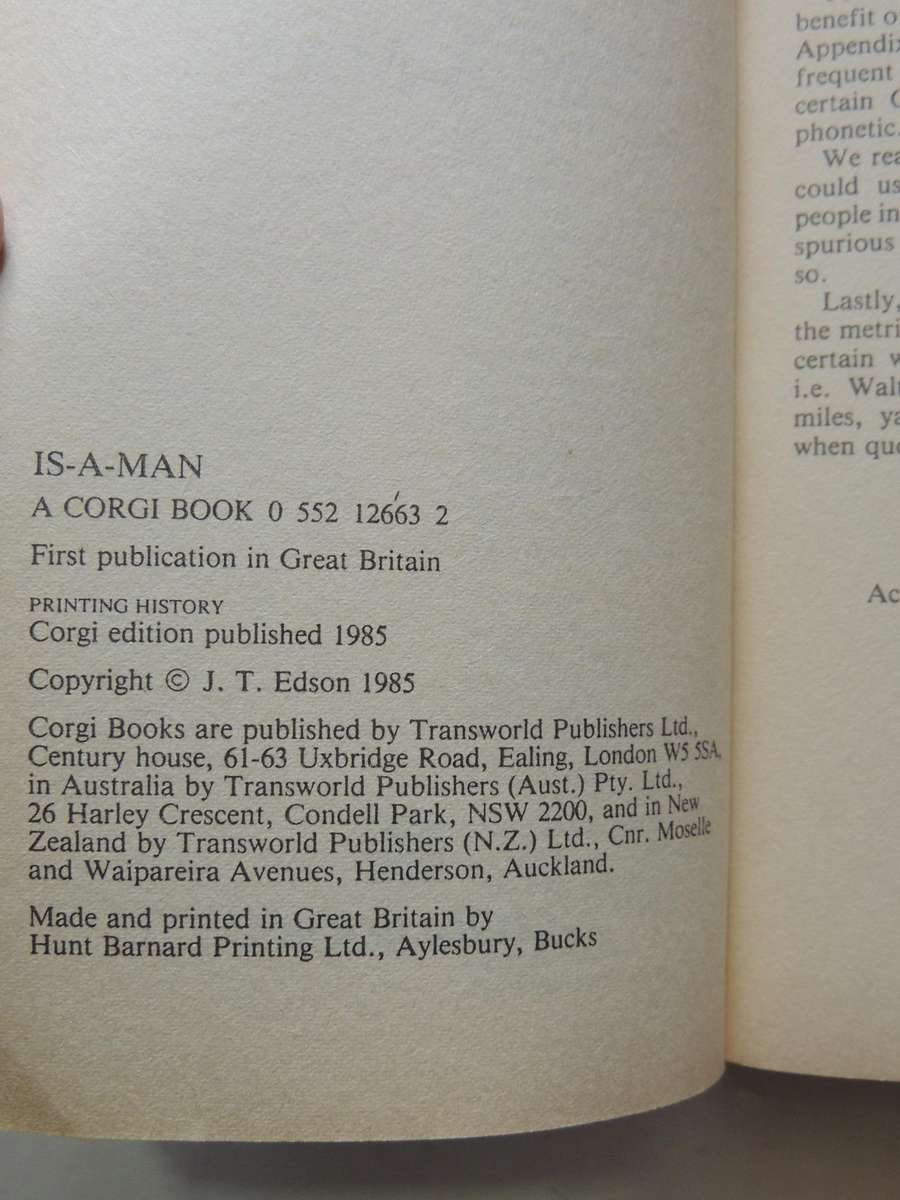 Is-A-Man- J.T. Edson