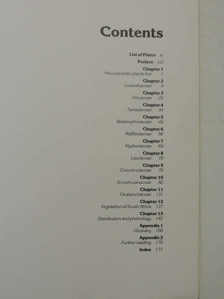 South African Parasitic Flowering Plants - Johann Visser